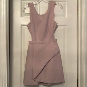 BCBG lilac cutout cocktail dress size 0